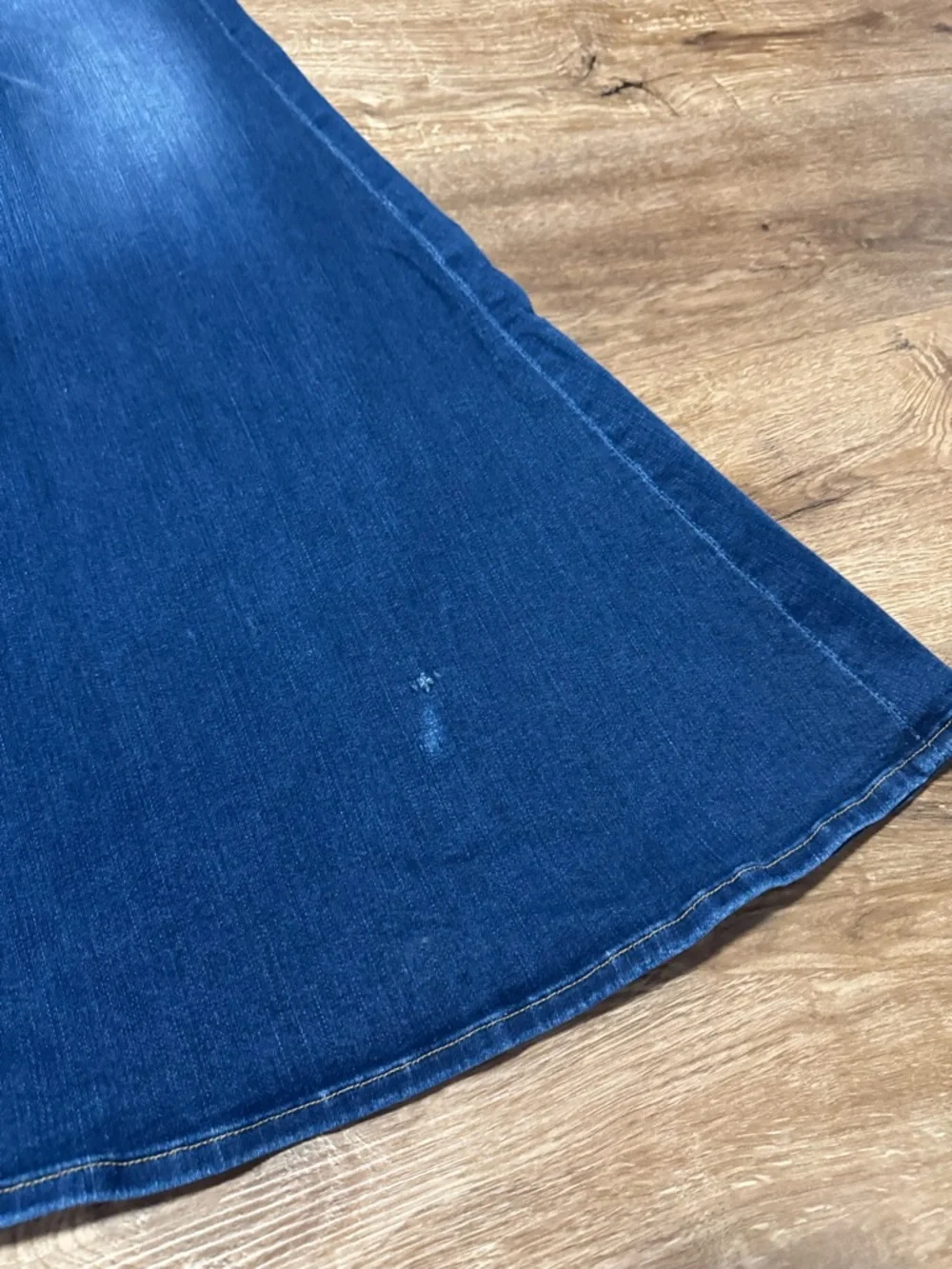 FRAME Denim Le Super Flare High Waist Jeans Blue Wash Festival Ultra Flare 70s - Picture 4 of 7